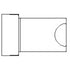 Simplified line drawing of a rectangular room with a curved wall corner.